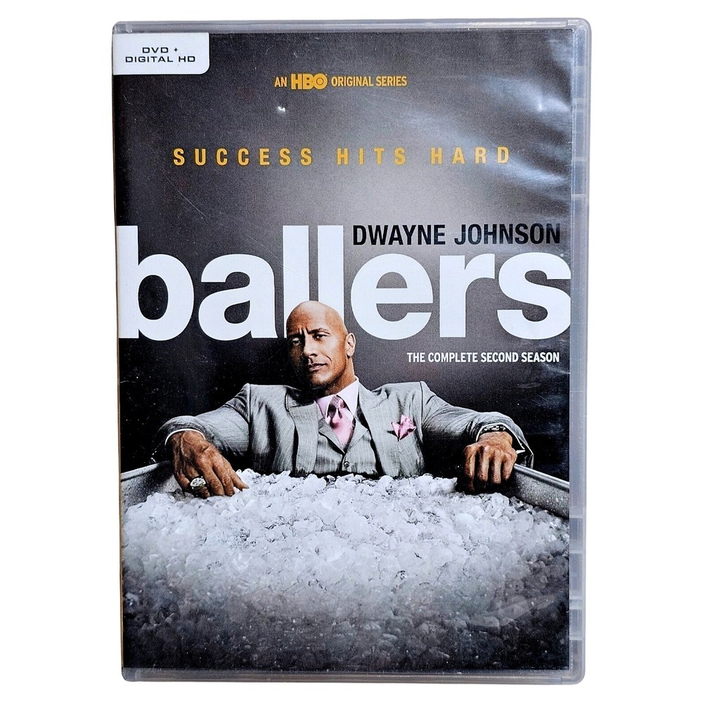 Ballers Complete Second Season HBO DVD Dwayne Johnson Comedy 2-Disc 883929573097